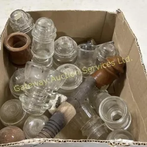 Vintage insulators approximately 20 total