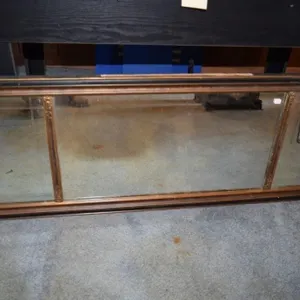 Antique Mirror w/ Candle Holders (18" T x 51" W)