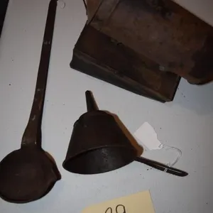 Vintage Bee Smoker, Kitchen Funnel & Ladle
