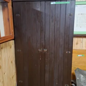 Wooden coat closet