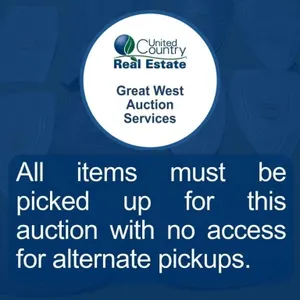 All items must be picked up for this auction with