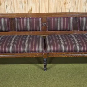 Unique Solid Wood pillow top bench. Great for