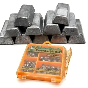 Lead Ingots and Sinkers - bricks are 3? x 1.5?