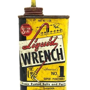 Vintage Liquid Wrench Tin 6.5”