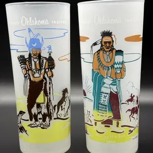 (2) Vintage Blue Eagle Famous Oklahoma Indians