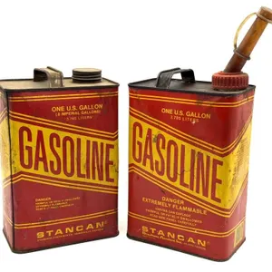 (2) Vintage Stancan Gallon Gasoline Cans