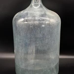 Vintage Glass Water Jug with Cork Stopper 19”