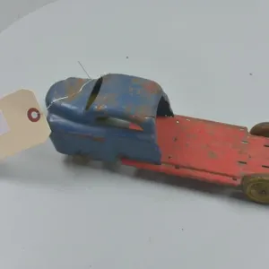 Marx Blue Truck, Red Frame Metal Wheels