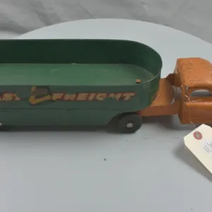 Vintage Buddy L Fast Freight Semi Truck / Trailer