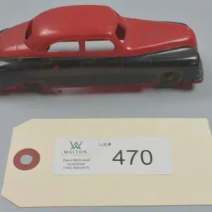 Vintage Hubley Hard Plastic Fire Chief Car