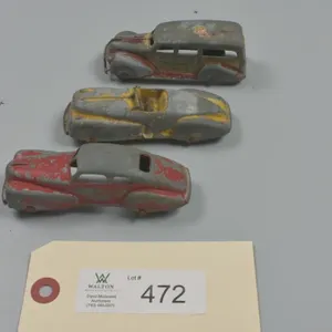 Tootsie Toy Lot of 3 Cars