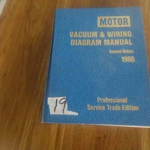 1986 MOTOR GM VACUUM & WIRING DIAGRAM MANUAL