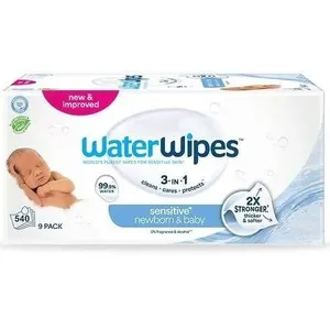 $34 WaterWipes Sensitive+ Newborn & Baby Wipes, 3-