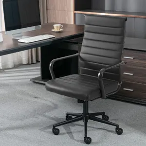NEW $165 Okeysen Leather Office Desk Chair, Ergono