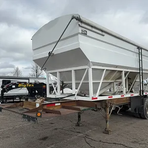 Haul-All 24' dual compartment seed tender on 30' tandem axle trailer (No Title)
