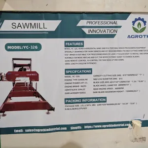 Unused 2026 AGT Portable Sawmill M# YC-26G, 30in Max