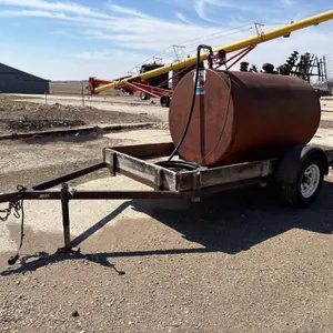Home Made 62” x 10’ Trailer with 500 Gallon Diesel Barrel