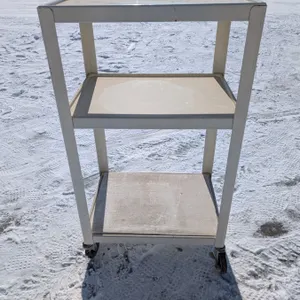 Rolling White Cart 3 Tiers