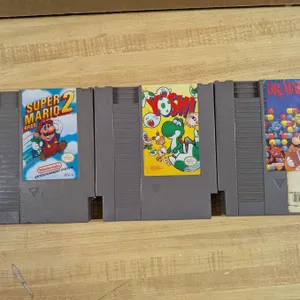 (3) NES Mario Games (YOSHI, Doctor Mario, Super Mario Bros. 2)