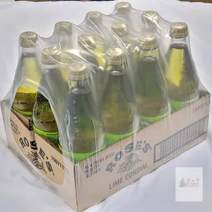 [BB 2024 DE20] 12 Rose's Lime Cordial Sweetened Concentrated Fruit Juice Syrup . 739ml Bottles