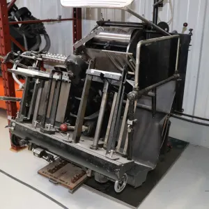 Heidelberg Schnellpressenfabrik "Windmill" platen press with accessories. Has not been set up for so