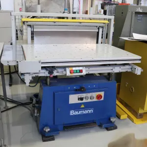 Heinrich Baumann BSB-3L pneumatically operated paper jogger number 211.290.  -  See video on website
