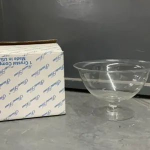 PRINCESS HOUSE GLASS COMPOTE ON PEDESTAL