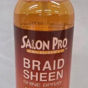 NEW Salon Pro Braid Sheen Shine Spray, Argan Oil, 12 fl oz, 8-in-1 Formula, For Braided Hair