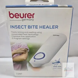 new Beurer BR 60 Insect Bite Healer, Chemical-Free Heat Relief, 2 Modes, Includes Batteries & Manual