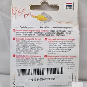 NEW Alpine FlyFit Reusable Airplane Earplugs, Pressure Regulating Filter, Carry Case, Batch 25/03-250186.02
