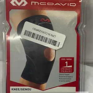 NEW McDavid 402 Knee Sleeve Open Patella Small Black, Level 1 Support, 3.2mm Latex-Free Neoprene