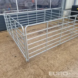 Unused 8' Galvanised Sheep Hurdle (4 of) 
