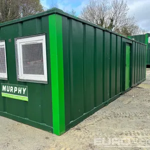 32x10 Steel Cabin, Canteen, (Will be Sold Offsite,furniture not included, Location: Murphy international, Newbridge, Co.Kildare. Contact: Cathal Doher