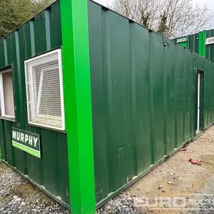 30x10 Steel Cabin, Canteen (Will be Sold Offsite,furniture not included, Location: Murphy international, Newbridge, Co.Kildare. Contact: Cathal Dohert