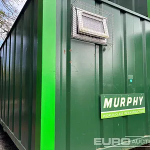 30x10 Steel Cabin, Toilet (Will be Sold Offsite, Location: Murphy international, Newbridge, Co.Kildare. Contact: Cathal Doherty 0862176148, Seller Wil