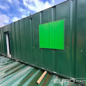 32x10 Steel Cabin, Office (Will be Sold Offsite,furniture not included, Location: Murphy international, Newbridge, Co.Kildare. Contact: Cathal Doherty