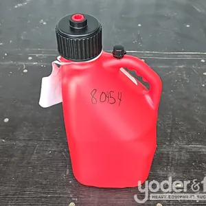 Unused 5 Gallon Liquid Utility Jug, Red 