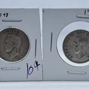 1948 and 1950 Canada Quarters