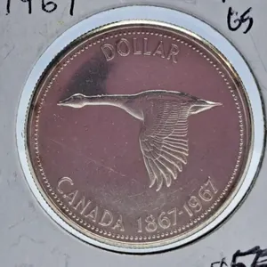 Mint State 1967 Canada One Dollar Coin