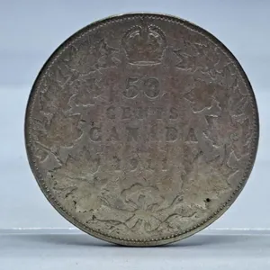 1911 Canada 50 Cent Piece