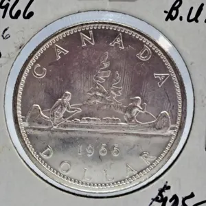 Brilliant Uncirculated 1966 Canada One Dollar