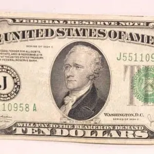 1934 C Hamilton $10 Bill