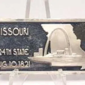 Missouri 24th State 1 Troy Oz. .999 Fine Silver