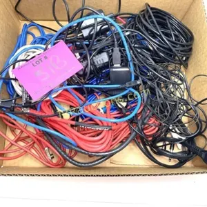 ASSORTED POWER CORDS, PRINTER CABLES, ASST CABLES