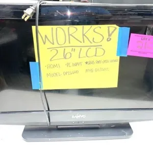 SANYO 26" LCD TV - NO REMOTE - WORKS