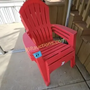 PLASTIC YARD/PATIO CHAIRS