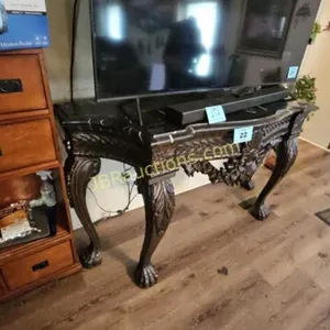 ORNATE CONSOLE TABLE 66"W X 38"T X 22" DEEP