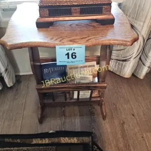 MAGAZINE RACK LAMP TABLE