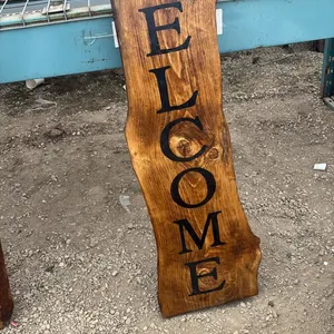 TS - Live Edge Epoxy Covered Welcome Sign