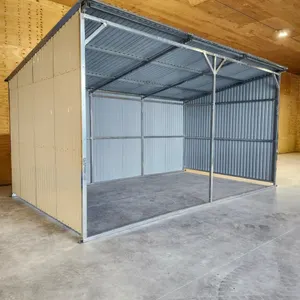 12' x 20' Galvanized Metal Livestock Shed, Model MSC1220F, 240sq.ft., New in Crate, See Description for Full Details *SHEDS LINKED FOR SIMULTANEOUS CL
